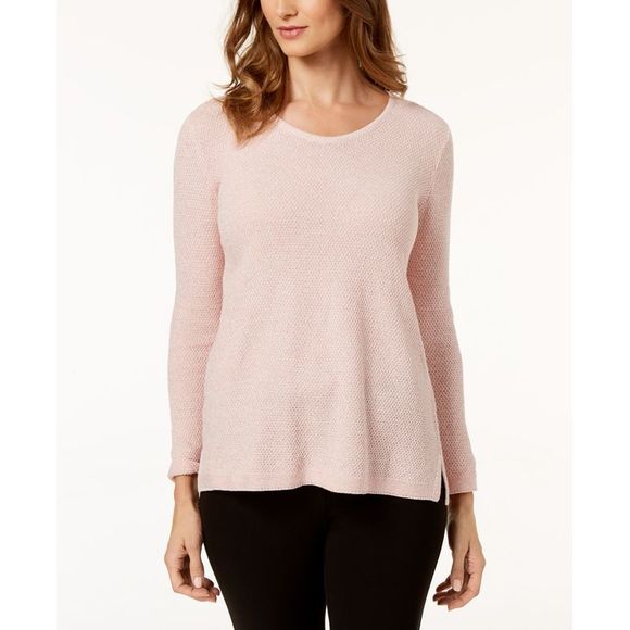 Karen Scott Petite Cotton Sweater - Picture 1 of 2